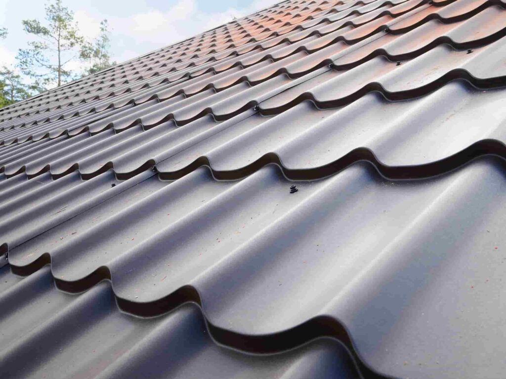 Newly cleaned roof